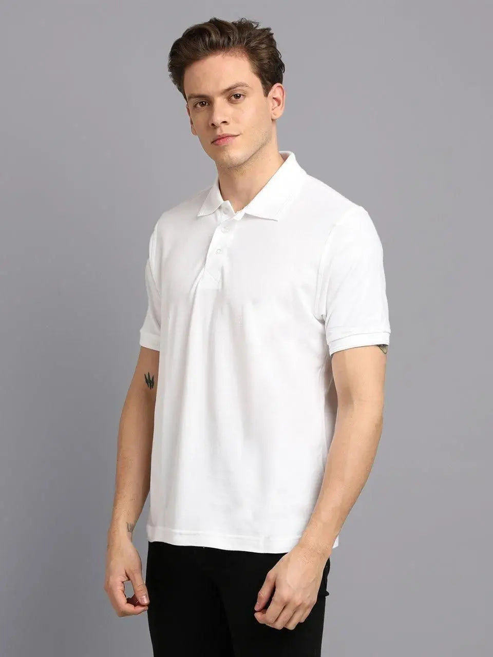 Matte Solid Half Sleeves Men's Polo T-Shirt gbdwrr-n1