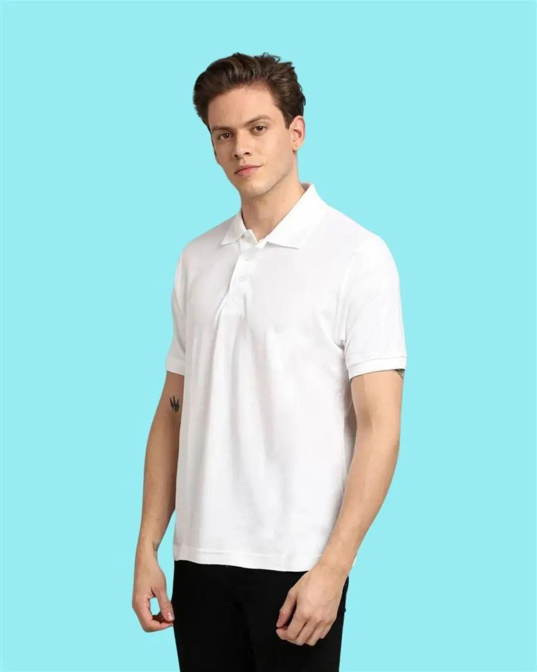Matte Solid Half Sleeves Men's Polo T-Shirt gbdwrr-n1